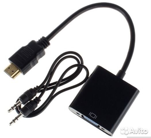 Переходник hdmi-VGA аудио выход новый в упаковке