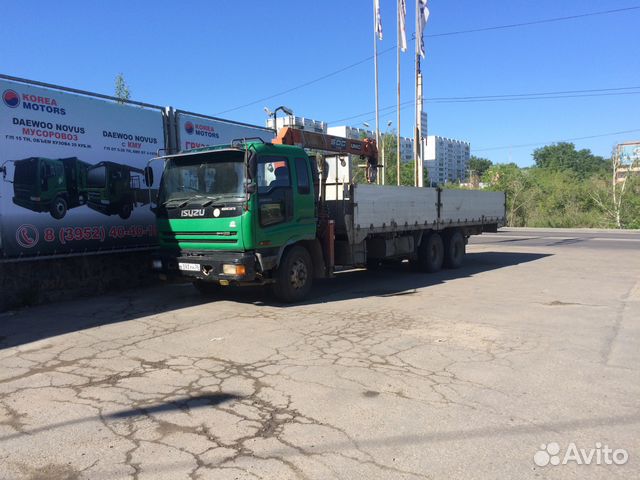 Услуга грузоперевозки, кран-борт, манипулятор, 15т