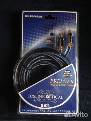 Цифровой оптический кабель Premier Toslink 5-670