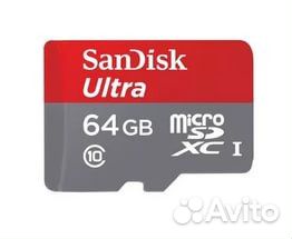 84212208806 Флеш карта Sandisk 64Gb Ultra Micro sdhs