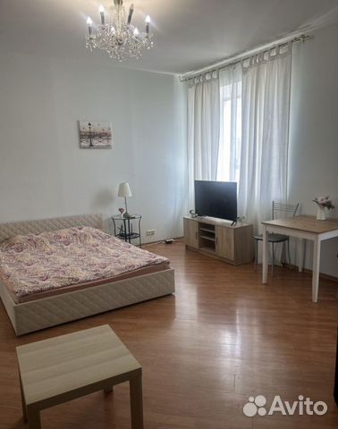 

Квартира-студия, 34 м², 2 кровати