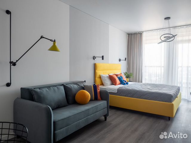 

Квартира-студия, 35 м², 2 кровати