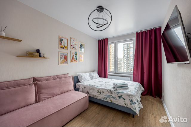 

1-к. квартира, 34 м², 2 кровати
