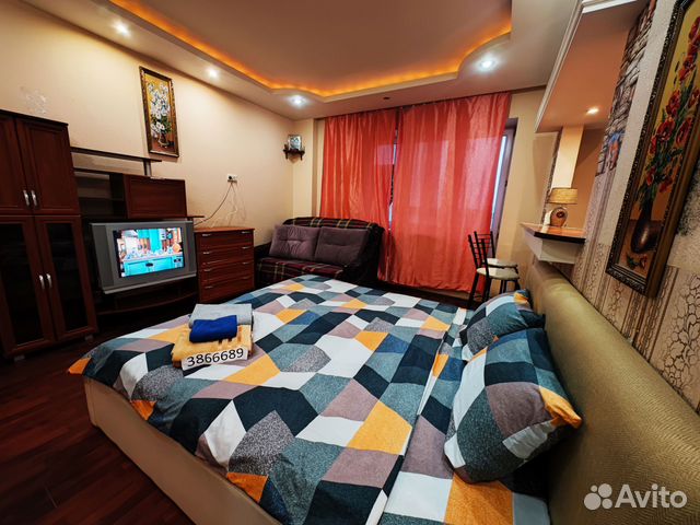 

Квартира-студия, 39 м², 3 кровати