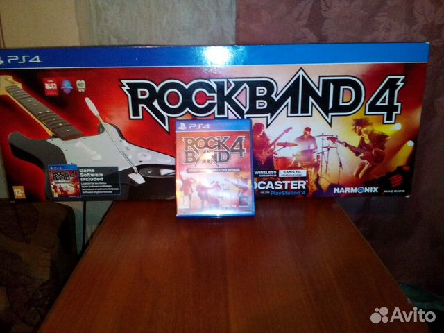 Гитара + игра Rockband (PS4)