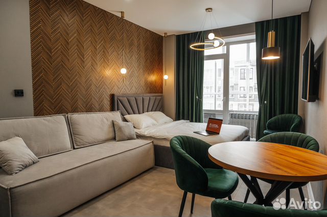 

Квартира-студия, 28 м², 2 кровати