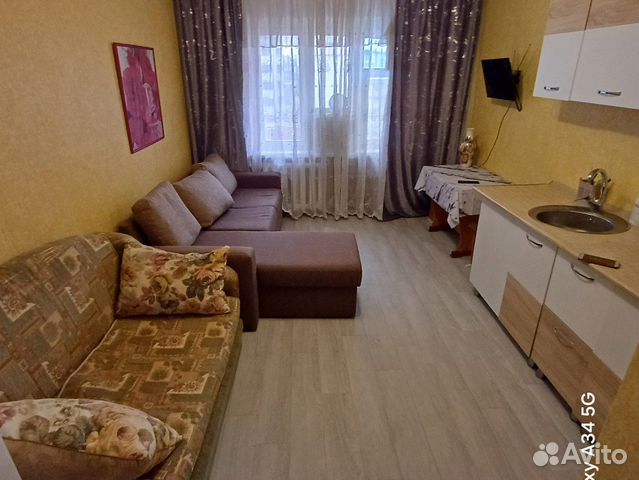 

Квартира-студия, 18 м², 2 кровати