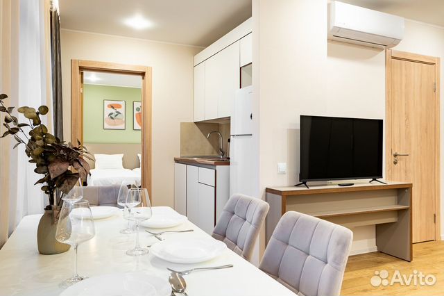 

1-к. квартира, 40 м², 2 кровати