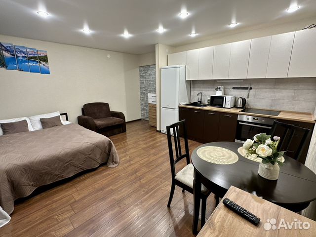 

Квартира-студия, 33 м², 2 кровати