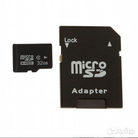 32 Gb 10 class micro sd + адаптер + USB картридер