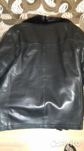 Зимняя кожаная куртка размер 48-50 (L)