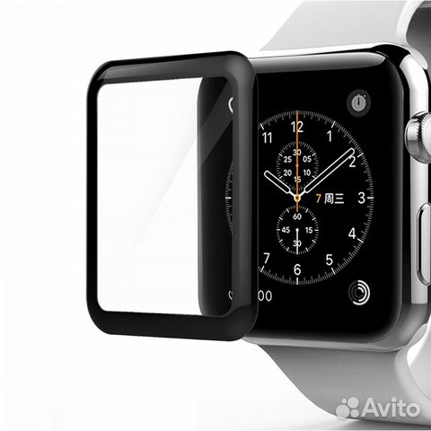 Защитное 3D стекло для Apple Watch 38mm. Наклеим