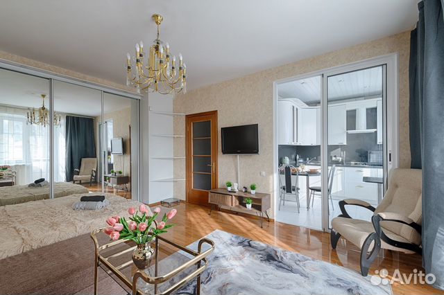 

1-к. квартира, 38 м², 2 кровати
