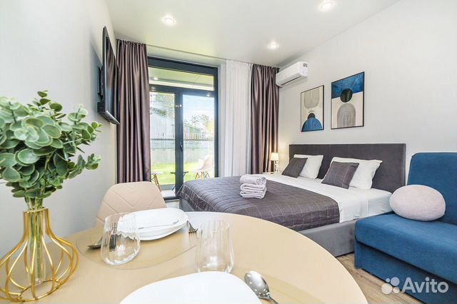 

Квартира-студия, 24 м², 2 кровати