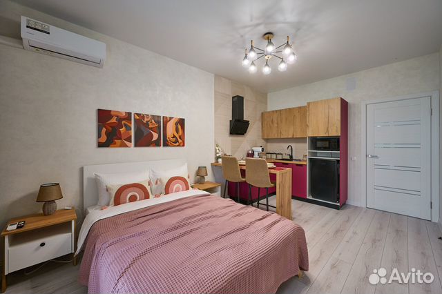 

Квартира-студия, 26 м², 2 кровати