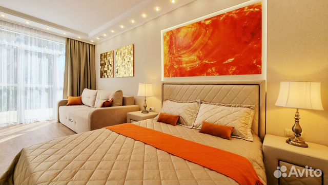

1-к. квартира, 32 м², 2 кровати