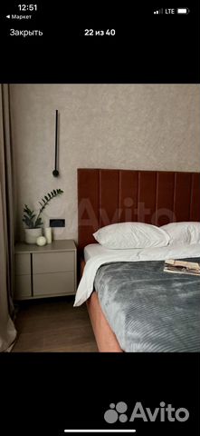 

1-к. квартира, 38 м², 2 кровати
