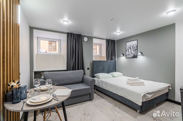 

Квартира-студия, 17,1 м², 2 кровати