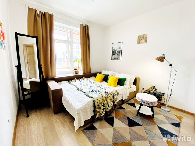 

1-к. квартира, 34 м², 2 кровати