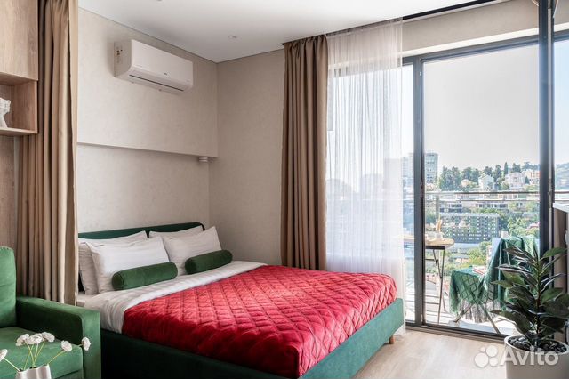 

Квартира-студия, 34 м², 2 кровати