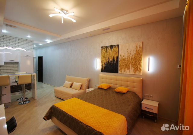 

Квартира-студия, 46 м², 1 кровать