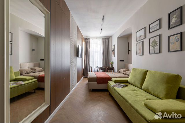 

Квартира-студия в апарт-отеле, 16 м², 2 кровати