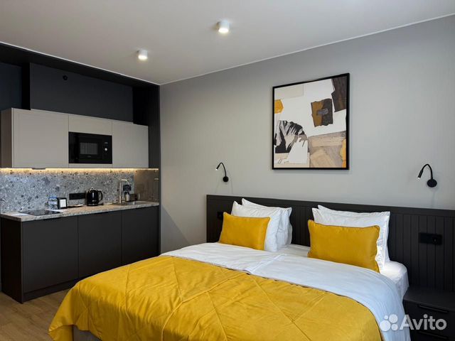 

Квартира-студия в апарт-отеле, 27 м², 1 кровать