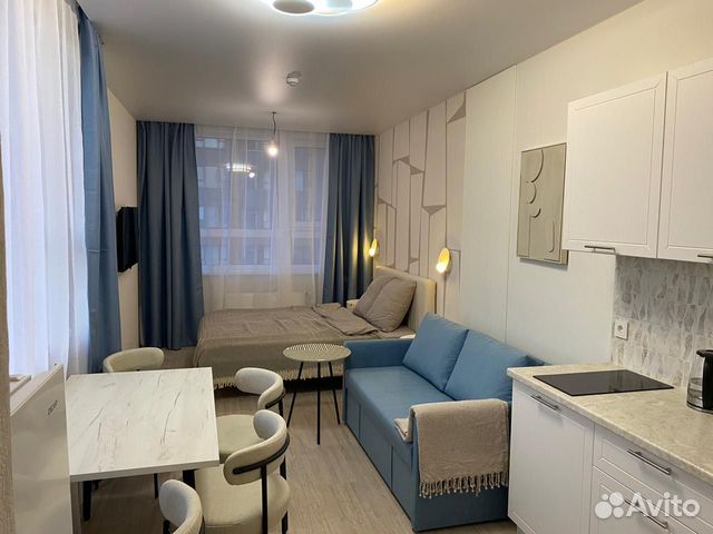 

Квартира-студия, 27 м², 2 кровати