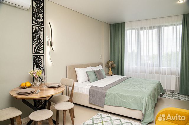 

Квартира-студия, 30 м², 2 кровати