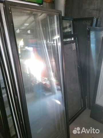 Дверь от холодильника,размер168*60,рама аллюминий