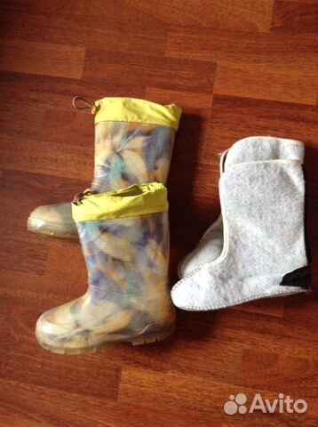 Сапоги резиновые с валенком Сапоги резиновые с валенком
