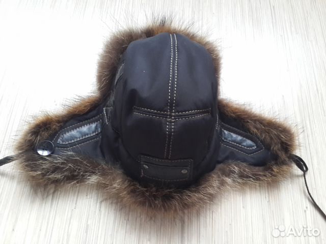 Шапка зимняя с натуральным мехом