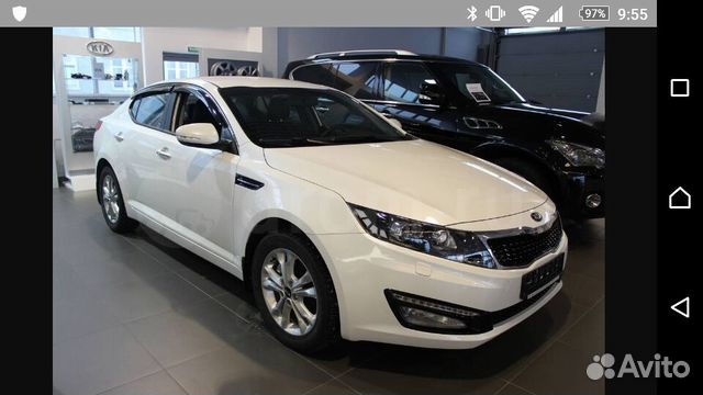 Дефлекторы на Kia Optima с 010 Дефлекторы на Kia Optima с 010