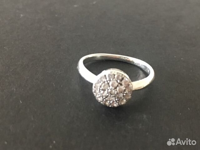 Серебряное кольцо с фианитами