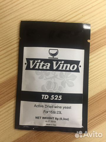 Дрожжи винные Vita Vino TD-525, 8 гр Дрожжи винные Vita Vino TD-525, 8 гр