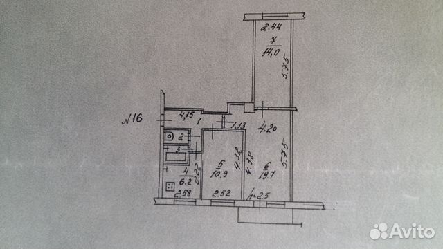 3-к квартира, 60.9 м², 4/5 эт. 3-к квартира, 60.9 м², 4/5 эт.