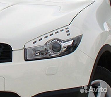 Реснички на фары для Nissan Qashqai Реснички на фары для Nissan Qashqai
