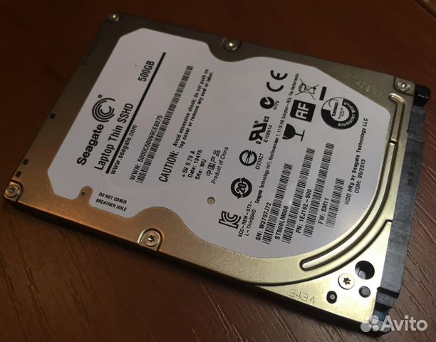 Жесткий диск ноутбук sshd гибрид 6 Гб/с, 7 мм