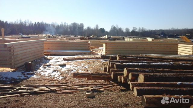 Сруб баньки 4х5 из зимнего леса с установкой Сруб баньки 4х5 из зимнего леса с установкой