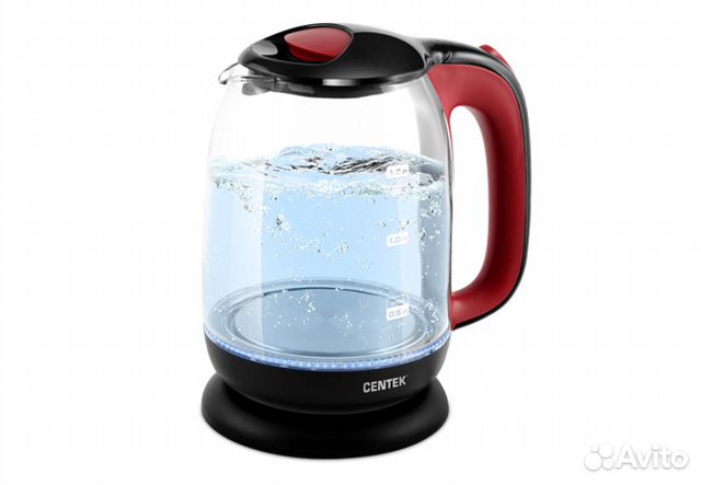 Чайник CT-0034 стекло, 1.8л, 2200w Black Vancouver