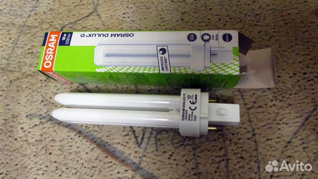 Лампа люминесцентная компактная Osram dulux D 18 W Лампа люминесцентная компактная Osram dulux D 18 W