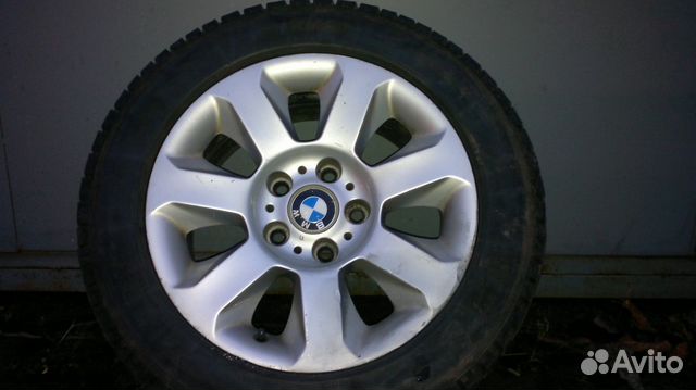 Литой диск для bmw с зимней резиной
