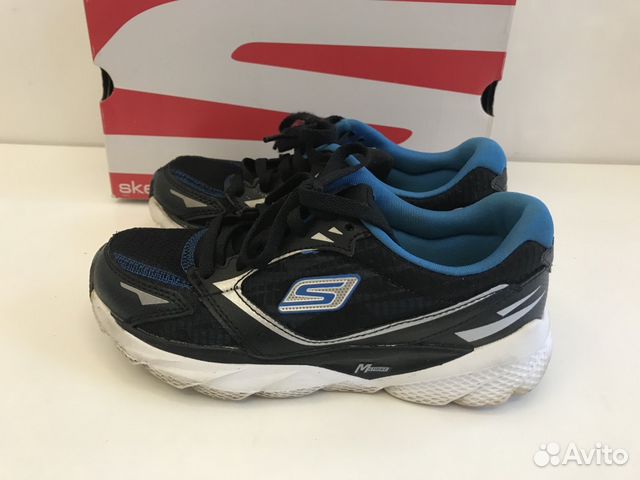 Skechers кроссовки черно-синие, легкие 32/20,5см Skechers кроссовки черно-синие, легкие 32/20,5см