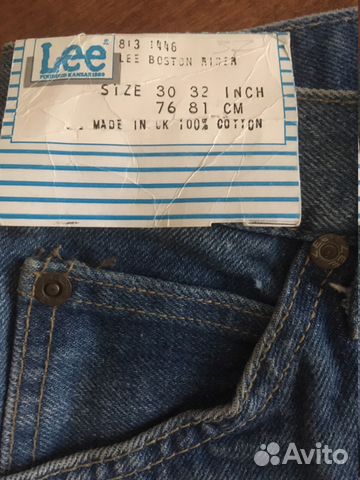 Джинсы Lee 30х32 made in UK винтаж Джинсы Lee 30х32 made in UK винтаж