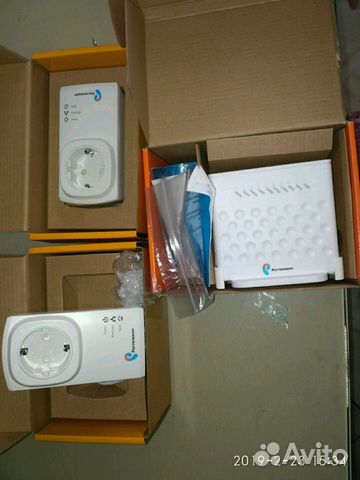 Wifi роутер и два plc-адаптера