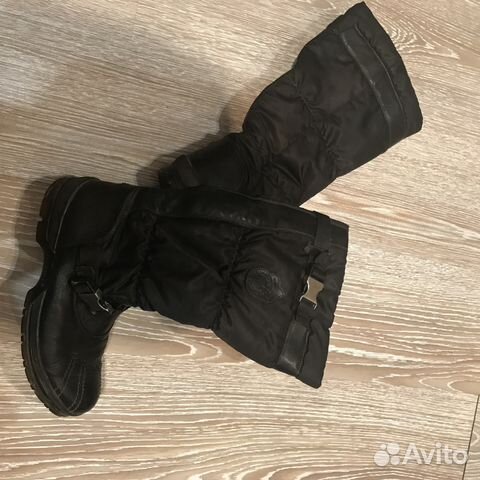 Сапоги черные весна/ б/у Сапоги черные весна/ б/у