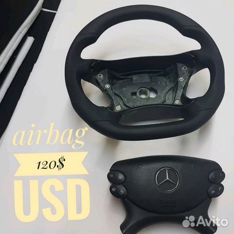 Руль с анатомией amg black series Mercedes