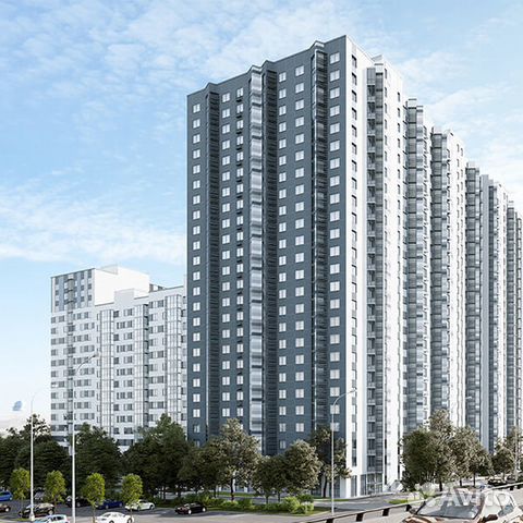 Студия, 27.2 м², 21/25 эт. Студия, 27.2 м², 21/25 эт.