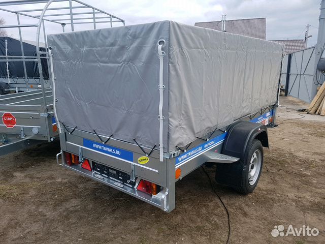 Прицеп Тавиалс Премиум 2.53х1.26 тент 1000мм прямо