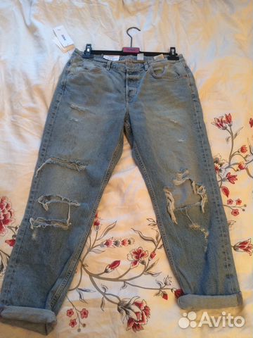 Джинсы boyfriend H&M клёвые Джинсы boyfriend H&M клёвые